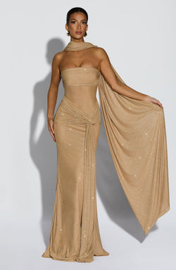 Agnes Shawl - Gold Sparkle