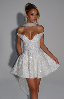 Sapphire Mini Dress - Ivory